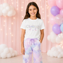 Cloud Nine 9e Verjaardag Meisje T-Shirt – Pastel H
