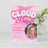 Cloud Nine - 9e verjaardag met Afbeelding Kaart (Staand voorkant)