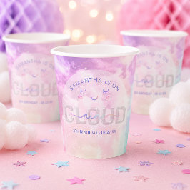 Cloud Nine 9e verjaardag papieren bekers – Kawaii