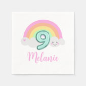 Cloud Nine 9e Verjaardag Servet (Voorkant)