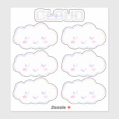 Cloud Nine 9e Verjaardag Sticker – Kawaii Pastel S (Vel)