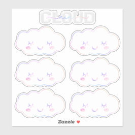 Cloud Nine 9e Verjaardag Sticker – Kawaii Pastel S