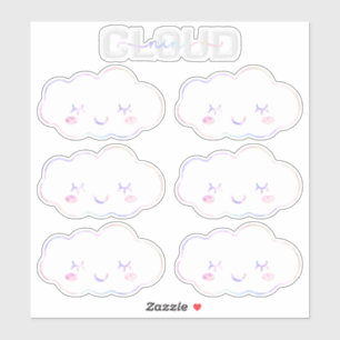 Cloud Nine 9e Verjaardag Sticker – Kawaii Pastel S