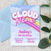 Cloud Nine - 9th Birthday Invitation Kaart