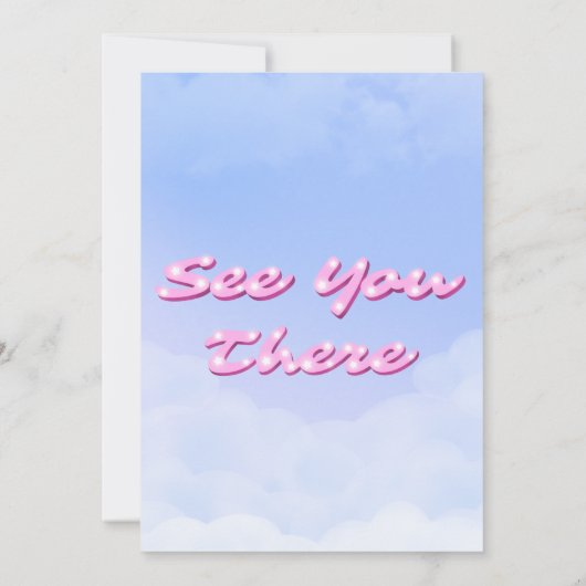 Cloud Nine - 9th Birthday Invitation Kaart (Achterkant)