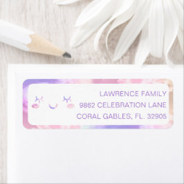 Cloud Nine 9th Birthday Label – Pastel Sky Favoro
