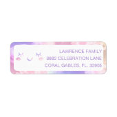 Cloud Nine 9th Birthday Label – Pastel Sky Favoro (Voorkant)