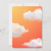 Cloud Nine 9th Birthday Party-uitnodiging Kaart (Achterkant)