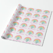 Cloud Nine 9th Birthday Wrapping Paper Cadeaupapier (Uitgerold)