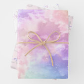 Cloud Nine 9th Birthday Wrapping Paper - Pastel SK (In situ)