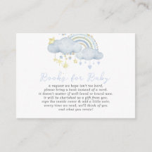 Cloud Nine Baby Boy Baby shower Boek Aanvraag Enc