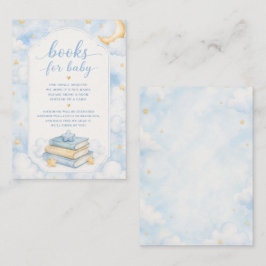 Cloud Nine Baby Boy Baby Shower Boek Verzoek  Informatiekaartje