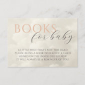 Cloud Nine Baby shower Boeken voor Baby Informatiekaartje (Voorkant)