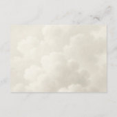 Cloud Nine Baby shower Boeken voor Baby Informatiekaartje (Achterkant)