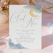 Cloud Nine Baby shower Invitation Kaart