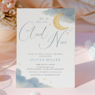 Cloud Nine Baby shower Invitation Kaart