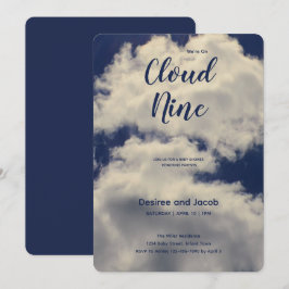 Cloud Nine Baby Shower Invitations Kaart