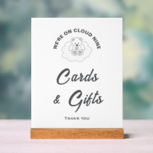 Cloud Nine Baby Shower Kaarten & Cadeaus Bord
