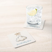Cloud Nine Baby Shower Kartonnen Onderzetters (Insitu)