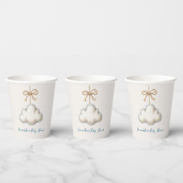 Cloud Nine Baby Shower Papieren Bekers