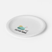 Cloud Nine Baby Shower Papieren Bordje (Gekanteld)