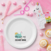 Cloud Nine Baby Shower Papieren Bordje (Feest)