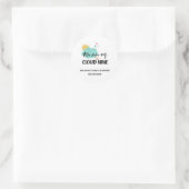 Cloud Nine Baby Shower  Ronde Sticker (Tas)