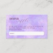 Cloud Nine Baby shower Tender Diaper Raffle Informatiekaartje (Voorkant)