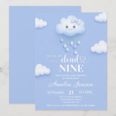 Cloud Nine Baby Shower Uitnodigingen (Voorkant / Achterkant)