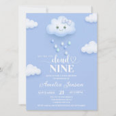 Cloud Nine Baby Shower Uitnodigingen (Voorkant)