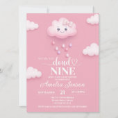 Cloud Nine Baby Shower Uitnodigingen (Voorkant)