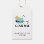 Cloud Nine Babyfeestje Cadeaulabel (Voorkant)