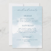 Cloud Nine Bachelorette Weekend uitnodiging (Achterkant)