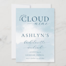 Cloud Nine Bachelorette Weekend uitnodiging