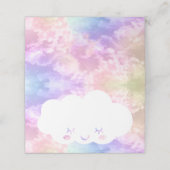 Cloud Nine Birthday Place-kaart - Kawaii Pastel Sk Plaatskaartje (Buitenkant ongevouwen)