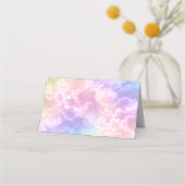 Cloud Nine Birthday Place-kaart - Kawaii Pastel Sk Plaatskaartje (Achterkant)