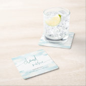 Cloud Nine Blauw en Wit Vrijgezellenfeest dromerig Kartonnen Onderzetters (Insitu)