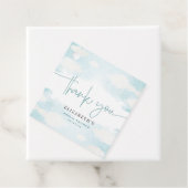 Cloud Nine Blauw en Witte Bruidsdouche bedankt Bedankjes Labels (In situ)