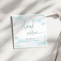 Cloud Nine Blauw en Witte Bruidsdouche dromerig