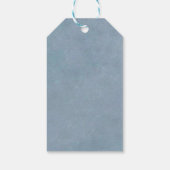 Cloud Nine Blauwe Baby Shower Cadeaulabel (Achterkant)