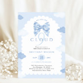 Cloud Nine Blue Baby shower Kaart