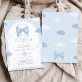 Cloud Nine Blue Baby shower Kaart