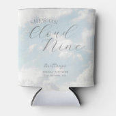 Cloud Nine Blue Cloudy Sky Modern Vrijgezellenfees Blikjeskoeler (Voorkant)