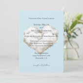 Cloud Nine Blue Skies Bruiloft Kaart (Staand voorkant)