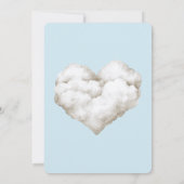 Cloud Nine Blue Skies Bruiloft Kaart (Achterkant)