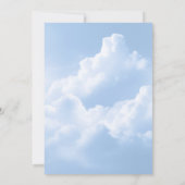 Cloud Nine Blue Sky Clouds-Vrijgezellenfeest Kaart (Achterkant)