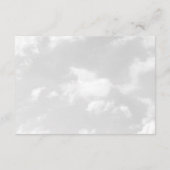 Cloud Nine Books for Baby Sky Baby Shower Informatiekaartje (Achterkant)