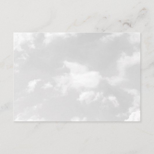 Cloud Nine Books for Baby Sky Baby Shower Informatiekaartje (Achterkant)