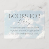 Cloud Nine Books for Baby Sky Baby Shower Informatiekaartje (Voorkant)