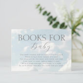 Cloud Nine Books for Baby Sky Baby Shower Informatiekaartje (Staand voorkant)